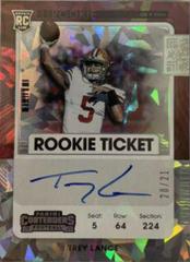 Trey Lance [Autograph Cracked Ice] #103V Football Cards 2021 Panini Contenders Prices