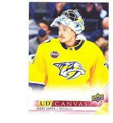 Juuse Saros Hockey Cards 2022 Upper Deck UD Canvas Prices