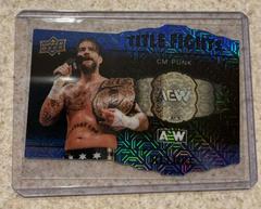 CM Punk [Blue] #TF-19 Wrestling Cards 2022 Upper Deck Allure AEW Title Fights Prices