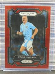 Erling Haaland [Red Lazer] Soccer Cards 2023 Panini Prizm Premier League Prices