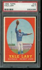 Yale Lary #18 Football Cards 1958 Topps Prices
