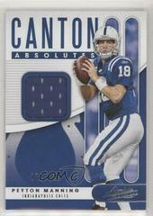 Peyton Manning Football Cards 2019 Panini Absolute Canton Absolutes Prices