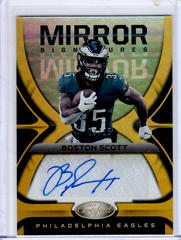 Boston Scott [Gold] #MS-BS Football Cards 2021 Panini Certified Mirror Signatures Prices