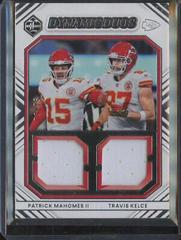 Patrick Mahomes II, Travis Kelce [Silver] Football Cards 2022 Panini Limited Dynamic Duos Prices