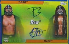Mace, T Bar [Blue] #DA-RT Wrestling Cards 2021 Topps Heritage WWE Dual Autographs Prices