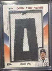 Javier Baez Baseball Cards 2023 Topps Update Own the Name Relics Prices