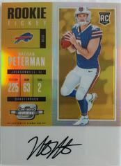 Nathan Peterman [Autograph Gold] #108 Football Cards 2017 Panini Contenders Optic Prices