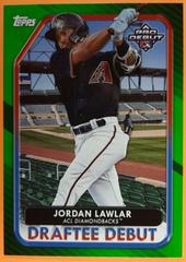 Jordan Lawlar [Green] Baseball Cards 2022 Topps Pro Debut Draftee Debuts Prices