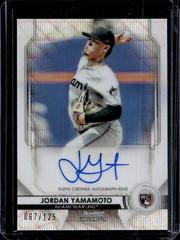 Jordan Yamamoto [Wave Refractor] #JY Baseball Cards 2020 Bowman Sterling Rookie Autographs Prices