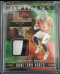 Marvin Mims [Green] #HR-MM Football Cards 2023 Panini Origins Hometown Roots Prices