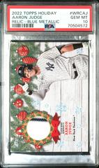 Aaron Judge [Blue Metallic] #WRC-AJ Baseball Cards 2022 Topps Holiday Relics Prices