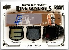 Darby Allin [Autograph] Wrestling Cards 2021 Upper Deck AEW Spectrum Ring Generals Relics Prices