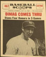 DiMag Comes Thru #467 Baseball Cards 1961 NU Card Scoops Prices