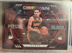 Trae Young [Red] Basketball Cards 2021 Panini Obsidian Pitch Black Prices