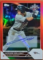 Jackson Holliday [Autograph Red] #PD-7 Baseball Cards 2023 Topps Pro Debut Prices