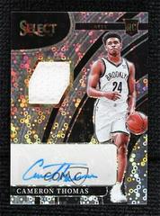Cameron Thomas [Disco Prizm] Basketball Cards 2021 Panini Select Rookie Jersey Autographs Prices