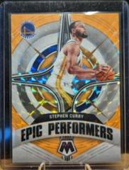 Stephen Curry [Orange Fluorescent] #7 Basketball Cards 2021 Panini Mosaic Epic Performers Prices