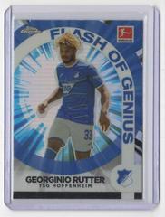 Georginio Rutter Soccer Cards 2022 Topps Chrome Bundesliga Flash of Genius Prices