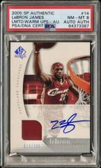 LeBron James [Limited Warm Ups Autograph] #14 Basketball Cards 2005 SP Authentic Prices