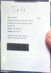 Garrett Wilson [Patch Autograph Black] #165 Football Cards 2022 Panini National Treasures Prices