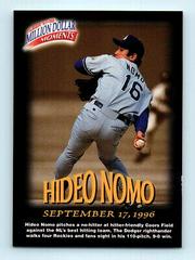 Hideo Nomo #16 Baseball Cards 1997 Fleer Million Dollar Moments Prices
