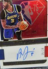 Anthony Davis [Gold] #75-ADV Basketball Cards 2021 Panini One and One 75th Team Signatures Prices