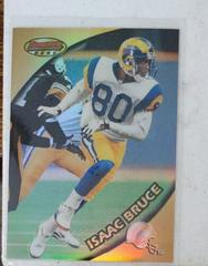 Isaac Bruce [Refractor] #BBP7 Football Cards 1997 Stadium Club Bowman's Best Previews Prices