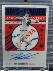Ian Anderson Baseball Cards 2021 Panini Chronicles America's Pastime Autographs Prices