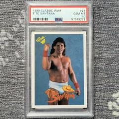 Tito Santana Wrestling Cards 1990 Classic WWF Prices