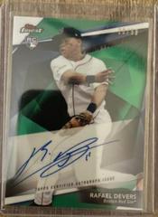 Rafael Devers [Green Refractor] #RD Baseball Cards 2018 Topps Finest Autographs Prices