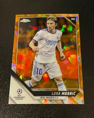 Luka Modric [Orange Refractor] Soccer Cards 2021 Topps Chrome UEFA Champions League Prices