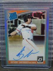 Anthony Santander [Carolina Blue] Baseball Cards 2018 Panini Donruss Optic Rated Rookie Signatures Prices