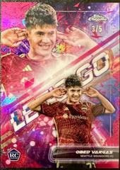 Obed Vargas [Red] #LG-5 Soccer Cards 2023 Topps Chrome MLS Let's Go Prices