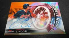 Francisco Lindor [Orange Refractor] #FL Baseball Cards 2018 Topps Finest Hour Autographs Prices
