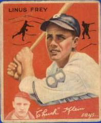 Linus Frey #89 Baseball Cards 1934 Goudey Prices