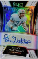 Bruce Matthews [White] #SSP-BMA Football Cards 2021 Panini Select Signatures Select Prices