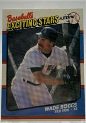 Wade Boggs #4 Baseball Cards 1987 Fleer Exciting Stars Prices