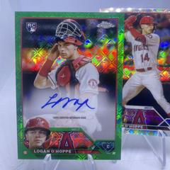 Logan O'Hoppe [Green] #RCA-LO Baseball Cards 2023 Topps Chrome Logofractor Autograph Prices