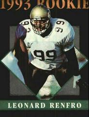 Leonard Renfro Football Cards 1993 Pinnacle Rookies Prices