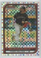 Todd Helton #8 Baseball Cards 2008 Bowman Chrome Prices