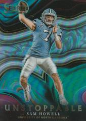 Sam Howell [Silver] Football Cards 2022 Panini Select Draft Picks Unstoppable Prices