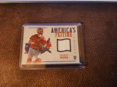 Connor Wong #APS-CW Baseball Cards 2022 Panini Chronicles America's Pastime Swatches Prices