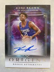 Kobe Brown #13 Basketball Cards 2023 Panini Origins Rookie Autograph Prices