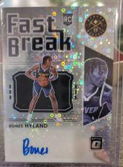 Bones Hyland #FB-NHY Basketball Cards 2021 Panini Donruss Optic Fast Break Signatures Prices