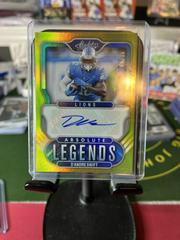 D'Andre Swift [Gold] Football Cards 2022 Panini Absolute Legends Signatures Prices