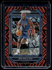 Ben Wallace [Choice Tiger Stripe] Basketball Cards 2022 Panini Prizm Prices