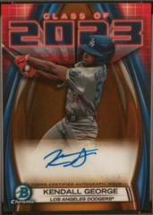 Kendall George [Gold] #23A-KG Baseball Cards 2023 Bowman Draft Class of Autographs Prices