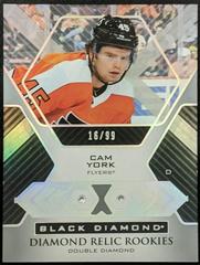 Cam York [Double] #BDR-CY Hockey Cards 2021 Upper Deck Black Diamond Rookie Relic Prices