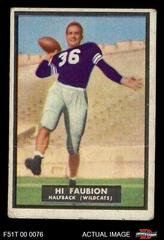 Hi Faubion [UN Rubbed] Football Cards 1951 Topps Magic Prices