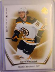 David Pastrnak [Limited Gold] #10 Hockey Cards 2021 SP Authentic Prices